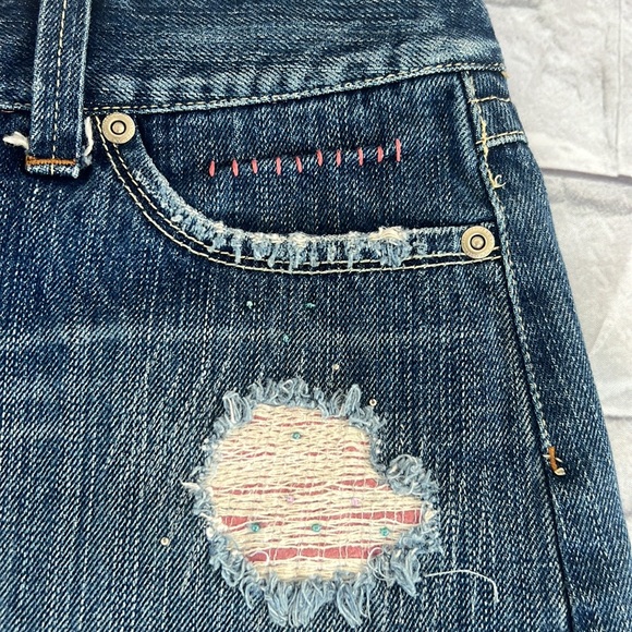 Y2K American Eagle denim diseminó skirt size 8 - Picture 5 of 8